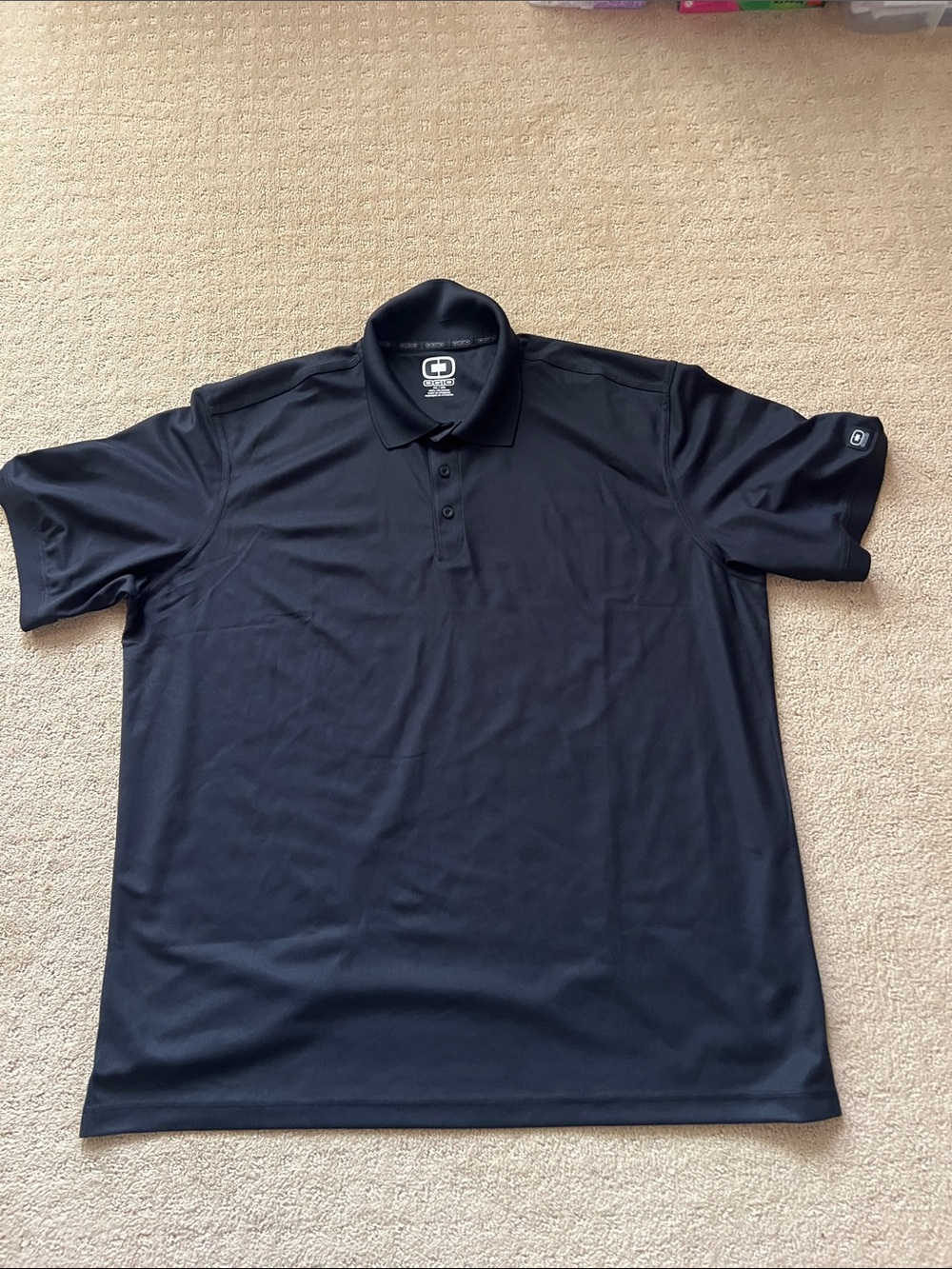 OGIO Men's Black Short-Sleeve Performance Polo